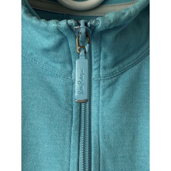 Lilly Pulitzer Luxletic Women’s Size Medium Blue Kapri Jacket Coat Shirt Cruise - Picture 10 of 10